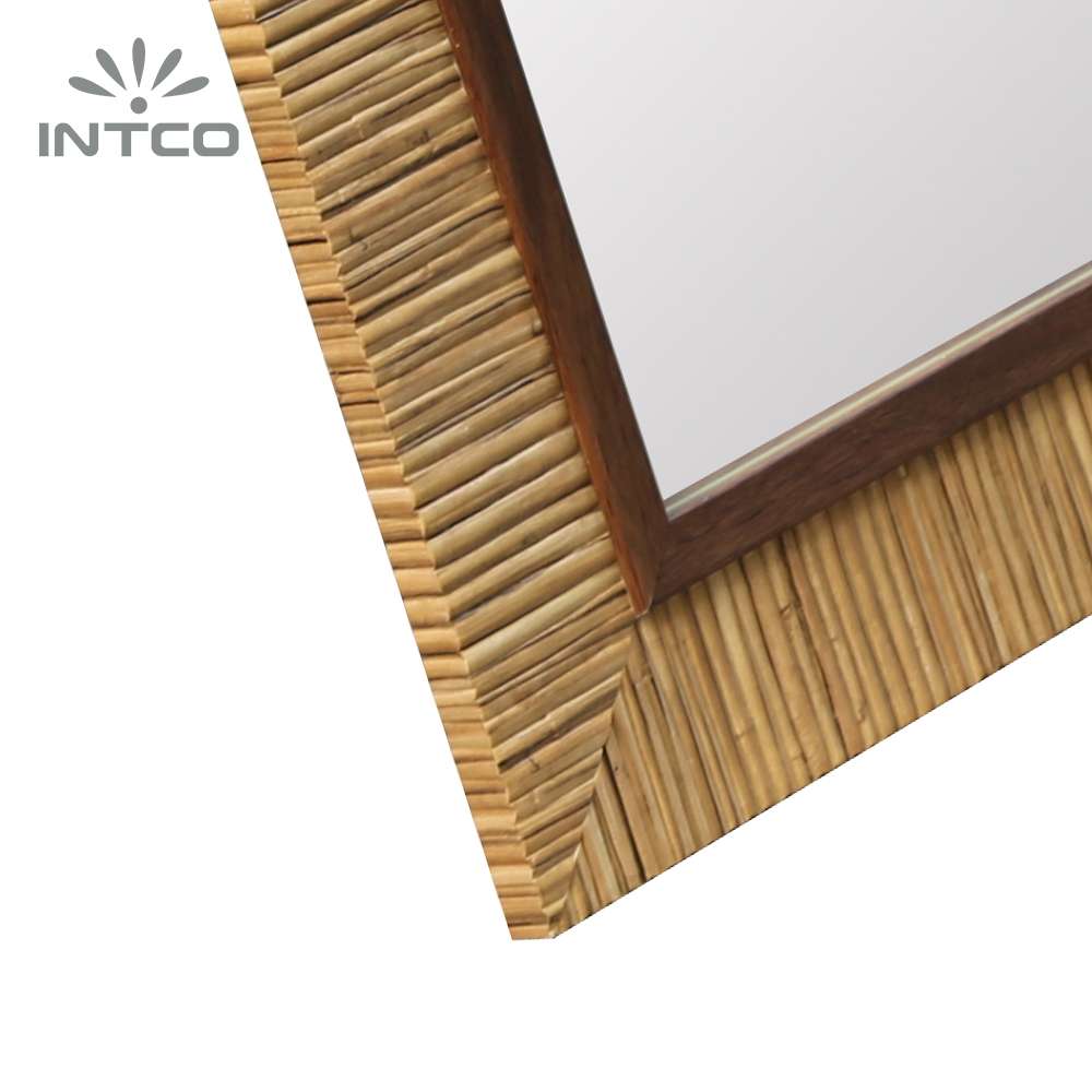 Intco new wicker rattan style mirror profiles